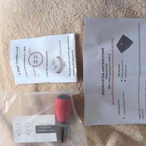 Red 4-Digit Combo Lock Tesla Cyber Truck Gun Safe